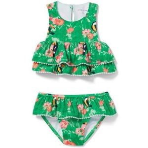 Janie & Jack Girl’s 2 Piece Swimsuit. Size 5. NWT!